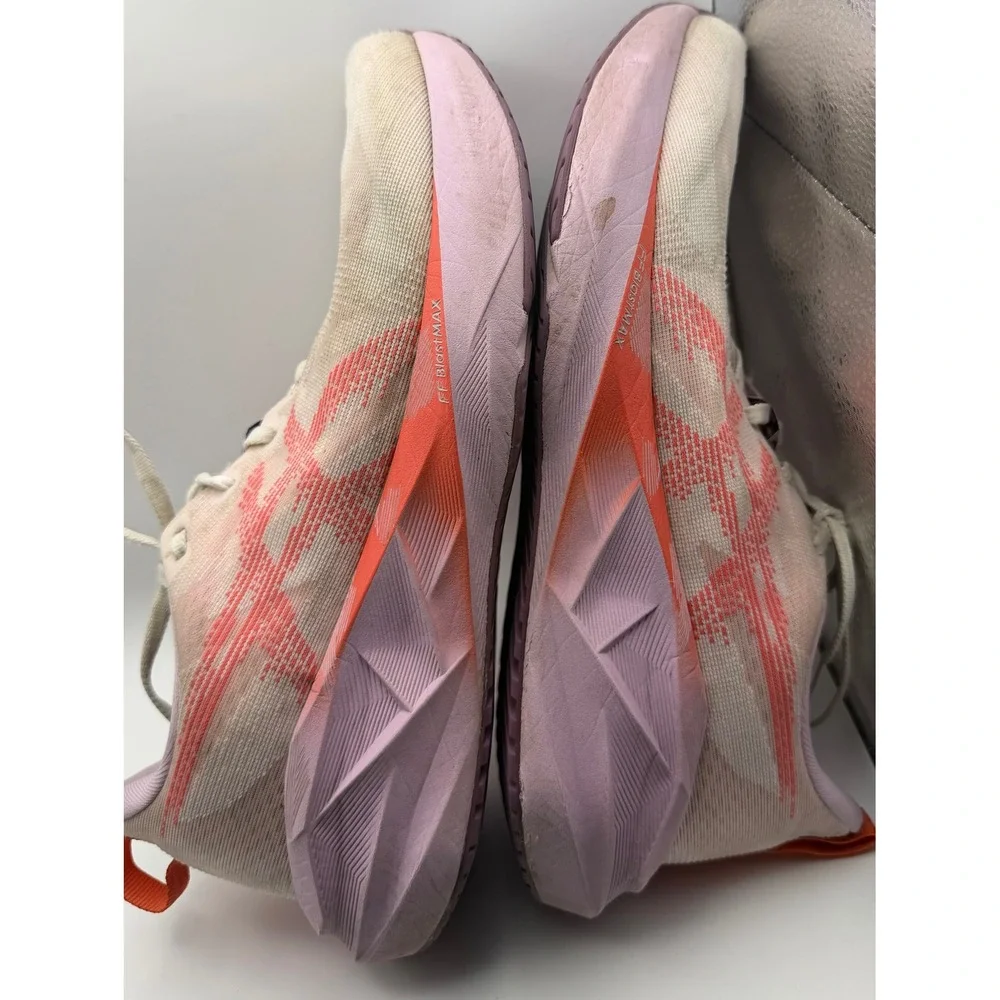 Asics Novablast 4 Running Shoes Womens 10.5 Pink 1012B765 Good FF Blast Plus Eco